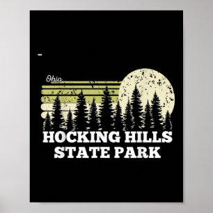 Ohio Wandern Hocking Hills State Park Bäume Natur Poster