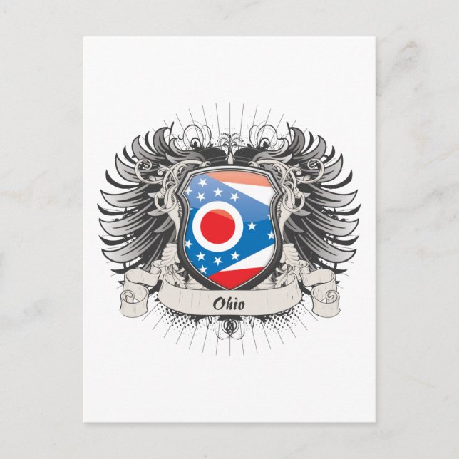 Ohio Wappen Postkarte (Vorderseite)