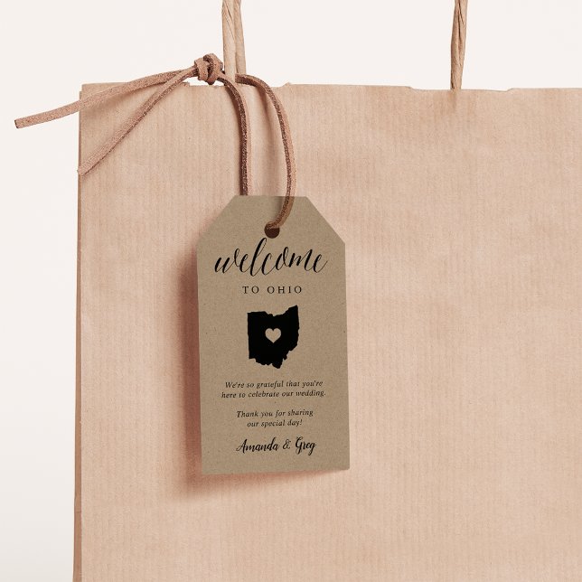 Ohio Wedding Welcome Geschenkanhänger (Von Creator hochgeladen)
