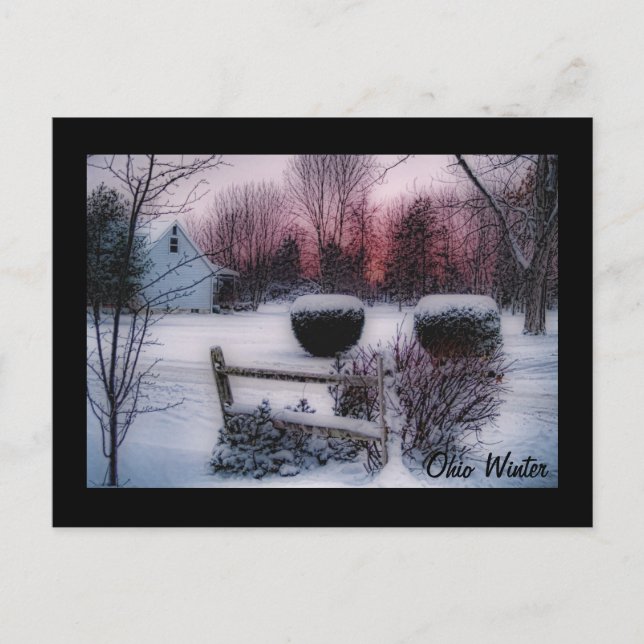 Ohio Winter Postkarte (Vorderseite)