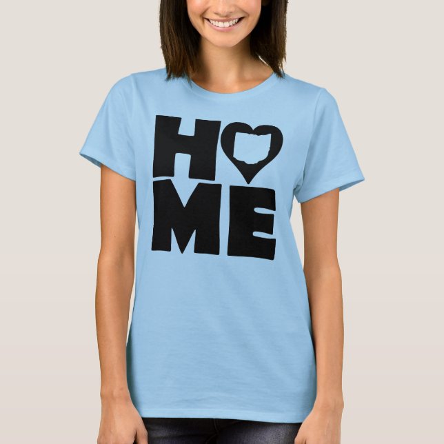 Ohio Zuhause Heart Staat T - Shirt T-Shirts (Vorderseite)