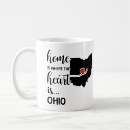 Ohio Zuhause ist der Ort, an dem das Herz liegt Kaffeetasse