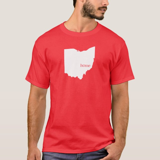 Ohio Zuhause Staat OH T - Shirt (Vorderseite)