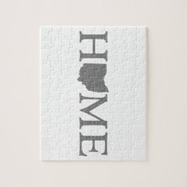 Ohio Zuhause Staat Word Art Puzzle