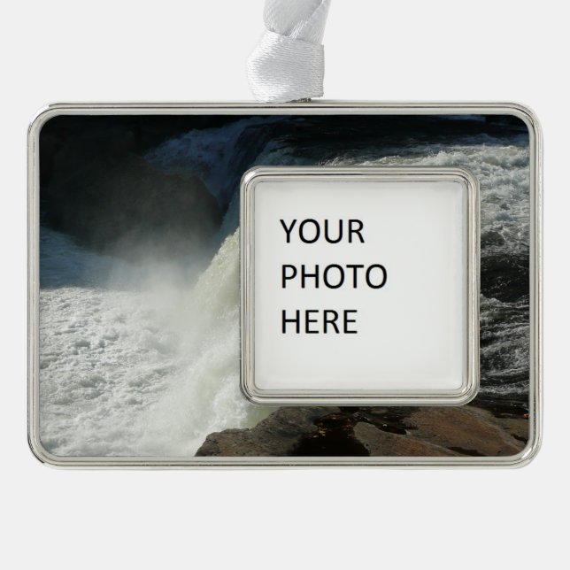 Ohiopyle Falls in Pennsylvania Rahmen-Ornament Silber (Vorderseite)