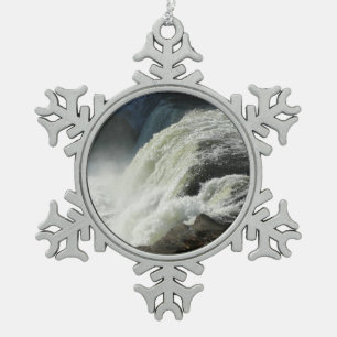 Ohiopyle Falls in Pennsylvania Schneeflocken Zinn-Ornament