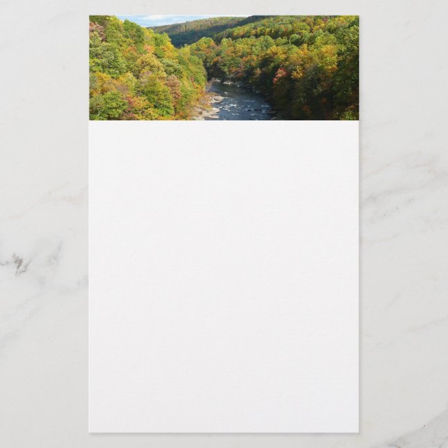 Ohiopyle Fluss im Herbst I Pennsylvania Herbst Briefpapier (Vorderseite)
