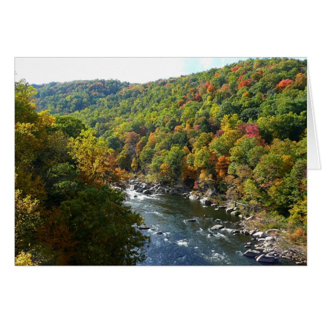 Ohiopyle Fluss im Herbst II Pennsylvania Herbst (Vorderseite (Horizontal))