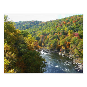 Ohiopyle Fluss im Herbst II Pennsylvania Herbst Fotodruck