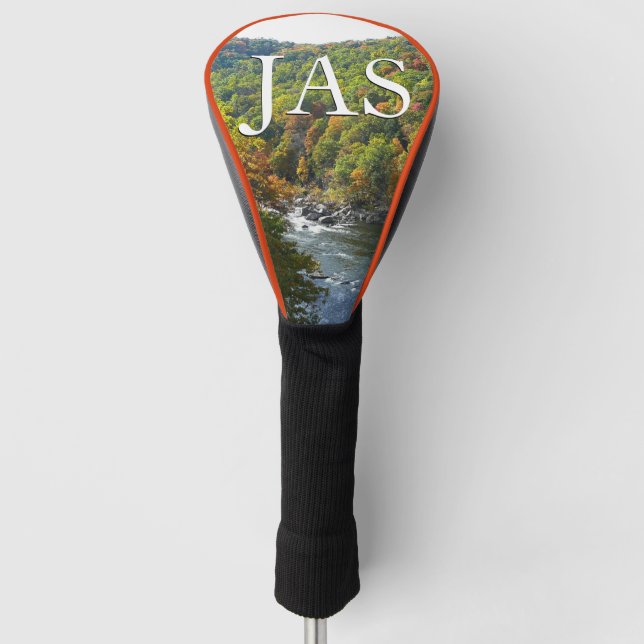 Ohiopyle Fluss im Herbst II Pennsylvania Herbst Golf Headcover (Vorderseite)