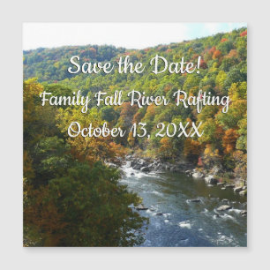 Ohiopyle Fluss im Herbst II Pennsylvania Herbst Magnetkarte