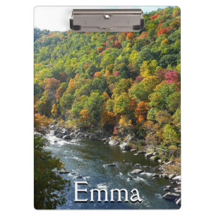 Ohiopyle River im Herbst II Pennsylvania Herbst Klemmbrett