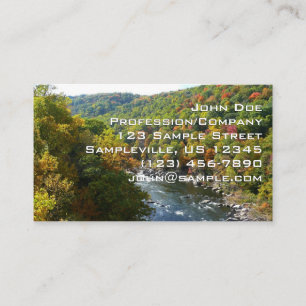 Ohiopyle River im Herbst II Pennsylvania Herbst Visitenkarte