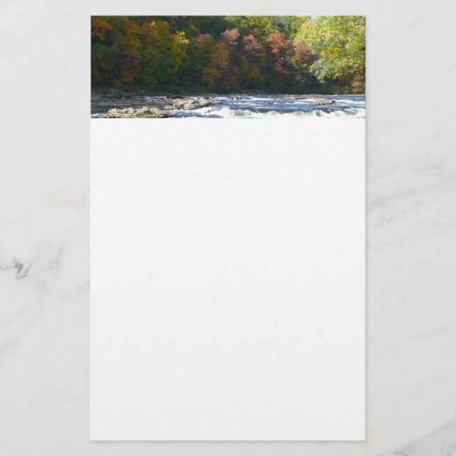 Ohiopyle River Rapids in Herbst Pennsylvania Herbs Briefpapier (Vorderseite)