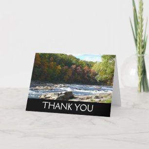 Ohiopyle River Rapids in Herbst Pennsylvania Herbs Dankeskarte