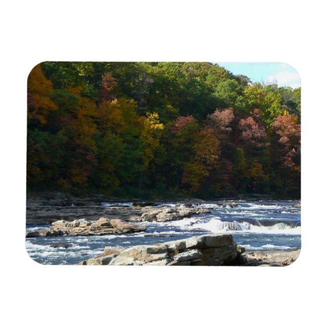 Ohiopyle River Rapids in Herbst Pennsylvania Herbs Magnet (Horizontal)
