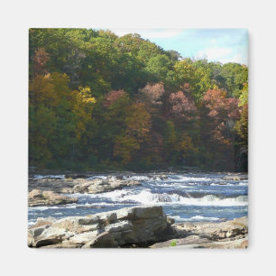 Ohiopyle River Stromschnellen im Herbst Pennsylvan Magnet