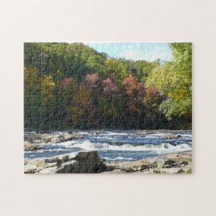 Ohiopyle River Stromschnellen im Herbst Pennsylvan Puzzle