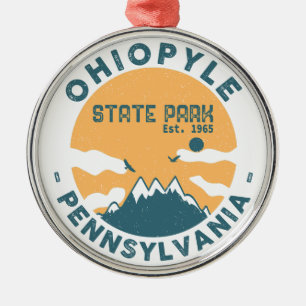 Ohiopyle Staat Park Pennsylvania - Retro Vintag Ornament Aus Metall