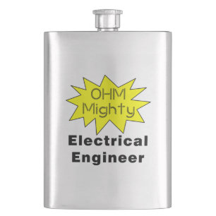 Ohm Mighty Electrical Engineer Flachmann