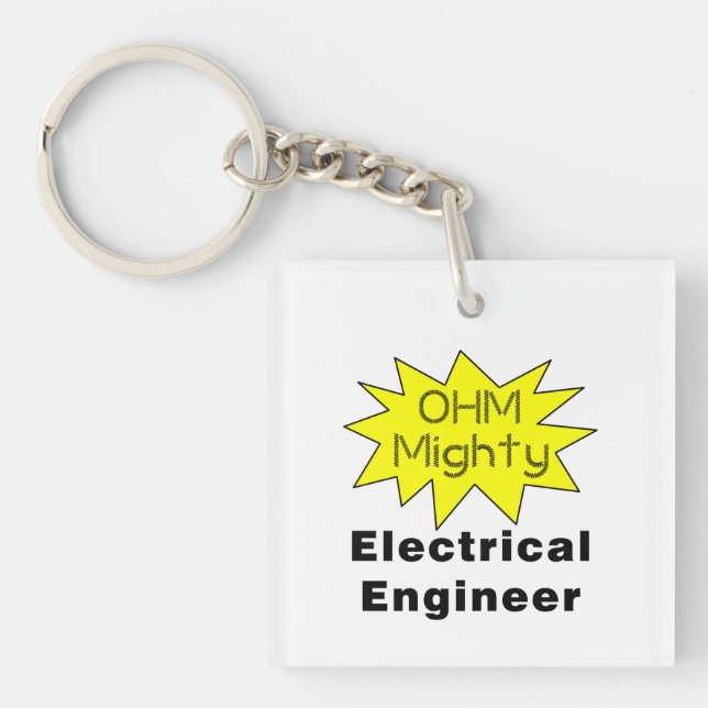 Ohm Mighty Electrical Engineer Schlüsselanhänger (Vorderseite)