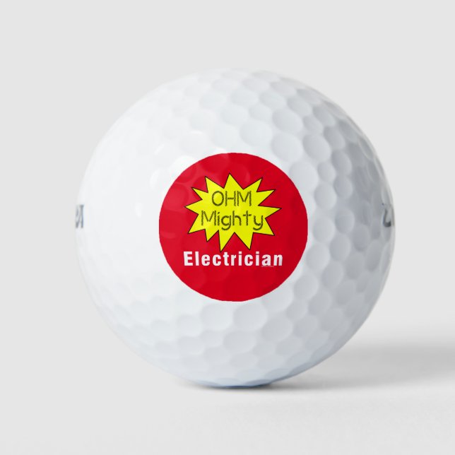 Ohm Mighty Electrician Golfball (Vorderseite)