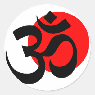 Ohm Runder Aufkleber