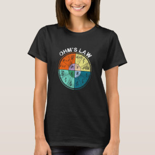 Ohm S Gesetz Stromwiderstand Power Spannung Kuh T-Shirt