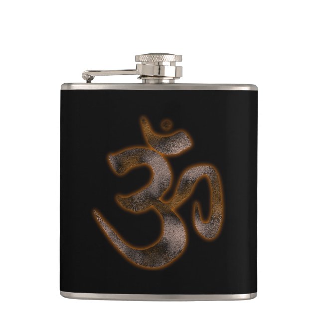 Ohm-Symbol Flachmann (Vorderseite)
