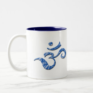 Ohm-Symbol-Kaffee-Tasse im Blau Zweifarbige Tasse