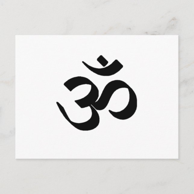 Ohm-Symbol Postkarte (Vorderseite)