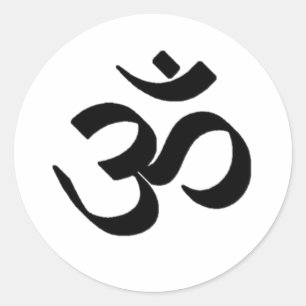 Ohm-Symbol Runder Aufkleber