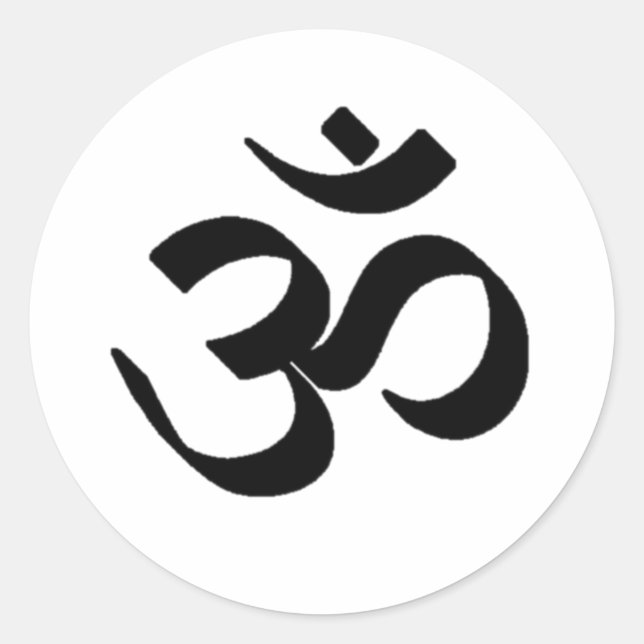 Ohm-Symbol Runder Aufkleber (Vorderseite)