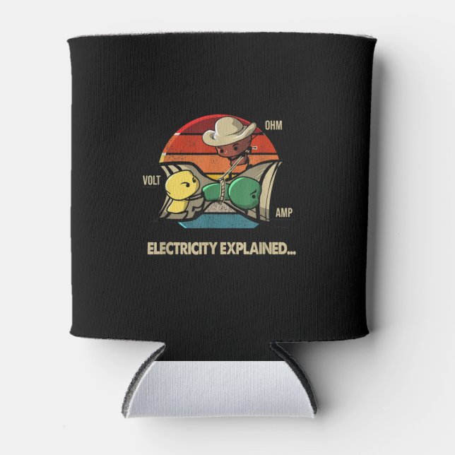 Ohm Volt Amp Electrical erklärt Elektriker Dosenkühler (Vorderseite)