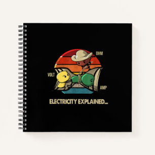 Ohm Volt Amp Electrical erklärt Elektriker Notizbuch