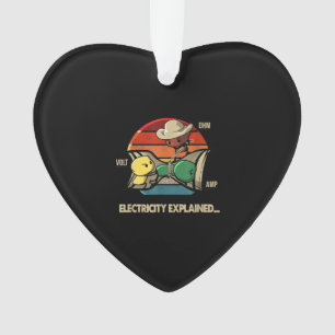 Ohm Volt Amp Electrical erklärt Elektriker Ornament
