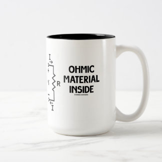 Ohmic Material Inside (Ohm's Law) Zweifarbige Tasse