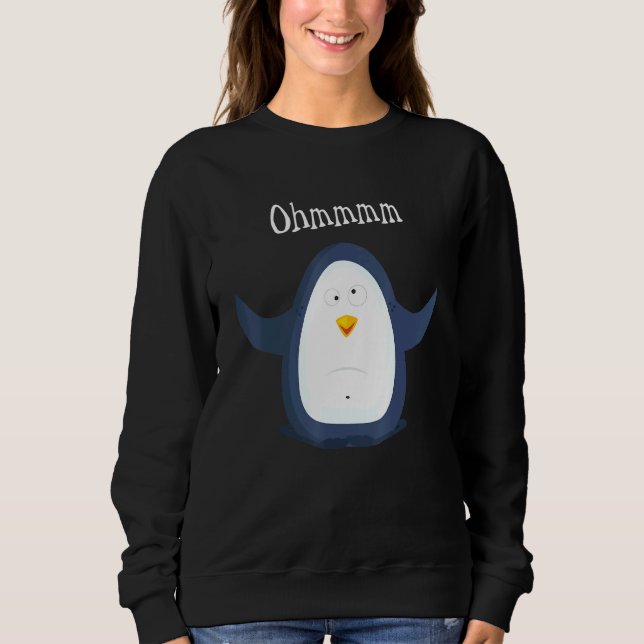 Ohmmm Yoga Pinguin Tea I Meditation Entspannung Sweatshirt (Vorderseite)