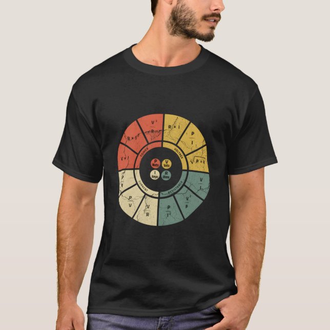 Ohms Law Diagram Electrical Electronics Engineer T-Shirt (Vorderseite)