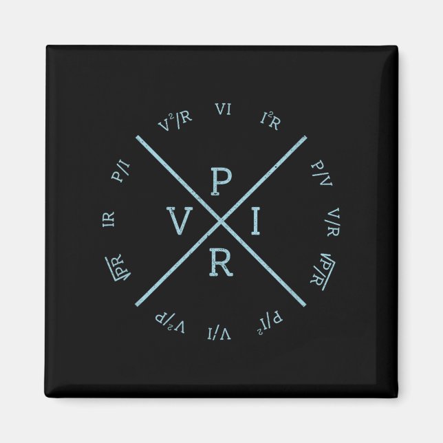 Ohms Law Power Wheel - Electrical Electronics Engi Magnet (Vorne)