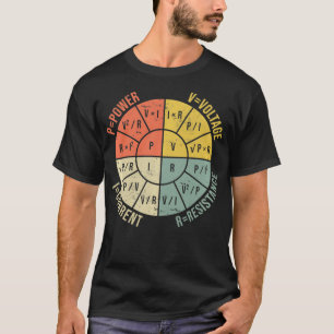 Ohmsches Gesetz Diagramm Elektrische Elektronik In T-Shirt