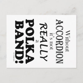 Ohne Accordion - Polka-Band Postkarte