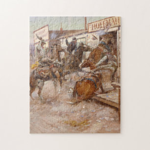 Ohne anzuklopfen 1909 - Charles Marion Russell Puzzle