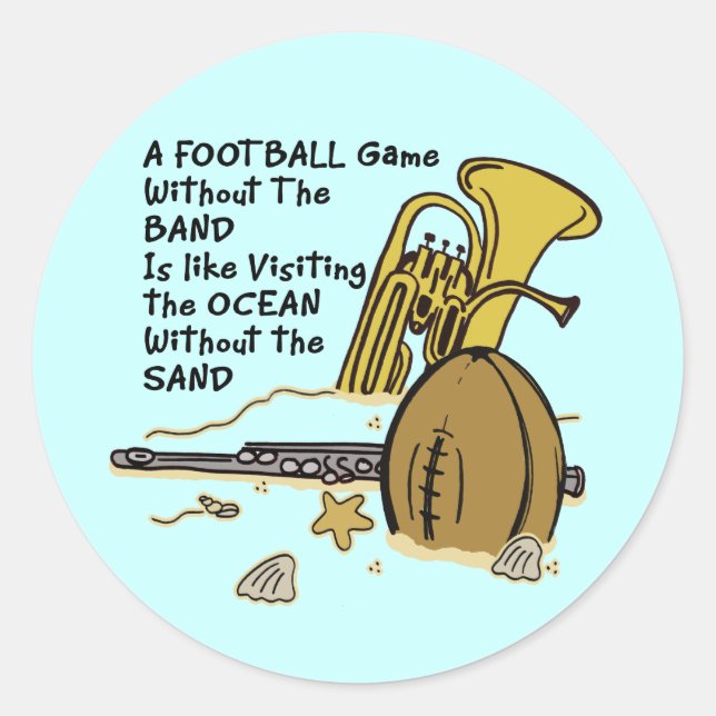 Ohne Band Runder Aufkleber (Vorderseite)