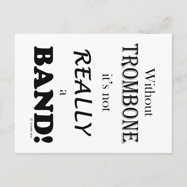 Ohne Brombone - Band Postkarte (Vorderseite)