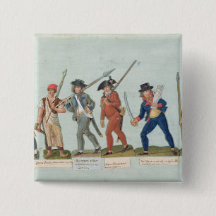 Ohne Culotte, das sein Rohr beleuchtet Button