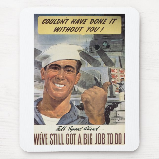 Ohne dich hätte ich es nicht geschafft mousepad (Vorne)