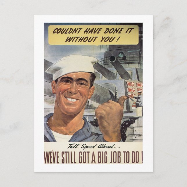 Ohne dich hätte ich es nicht geschafft postkarte (Vorderseite)