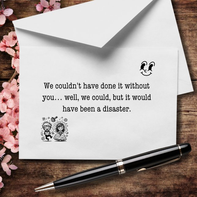 Ohne dich wäre es ein absoluter Desaster gewesen Dankeskarte (Von Creator hochgeladen)