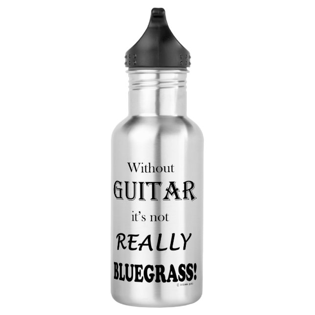 Ohne Gitarre - Bluegrass Edelstahlflasche (Rechts)